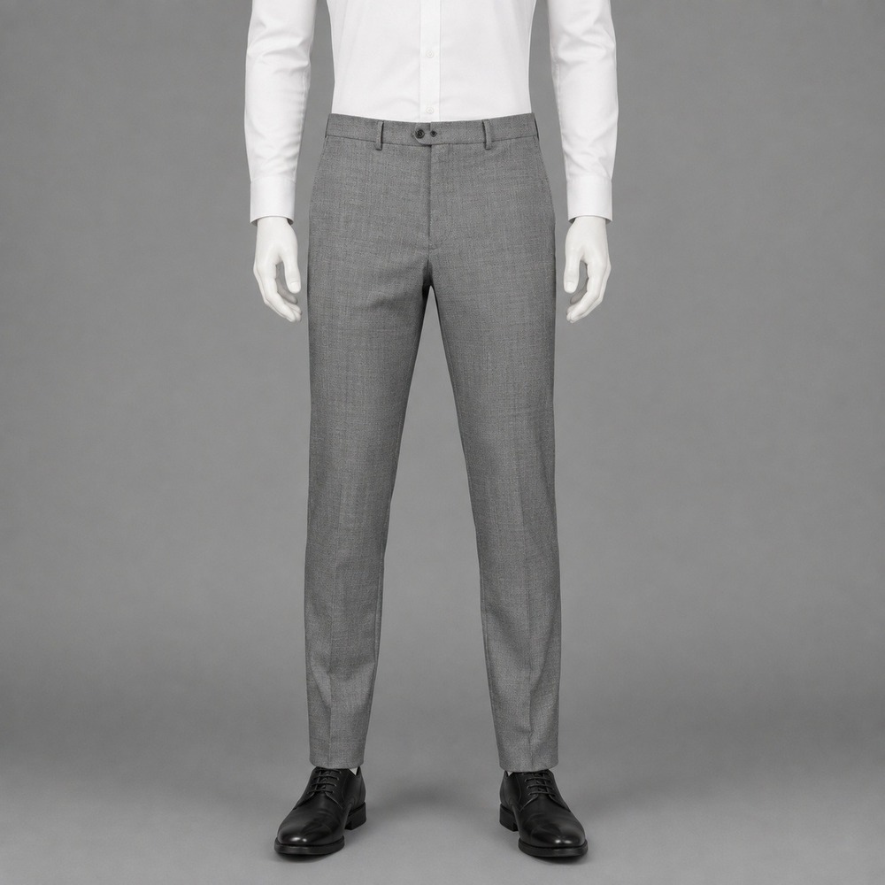 Original Penguin Men's Gray Wool Blend Dress Pants 38x32 Stretch Trous